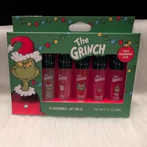 The Grinch Flavored Lip Oils Set - Festive Red Shades